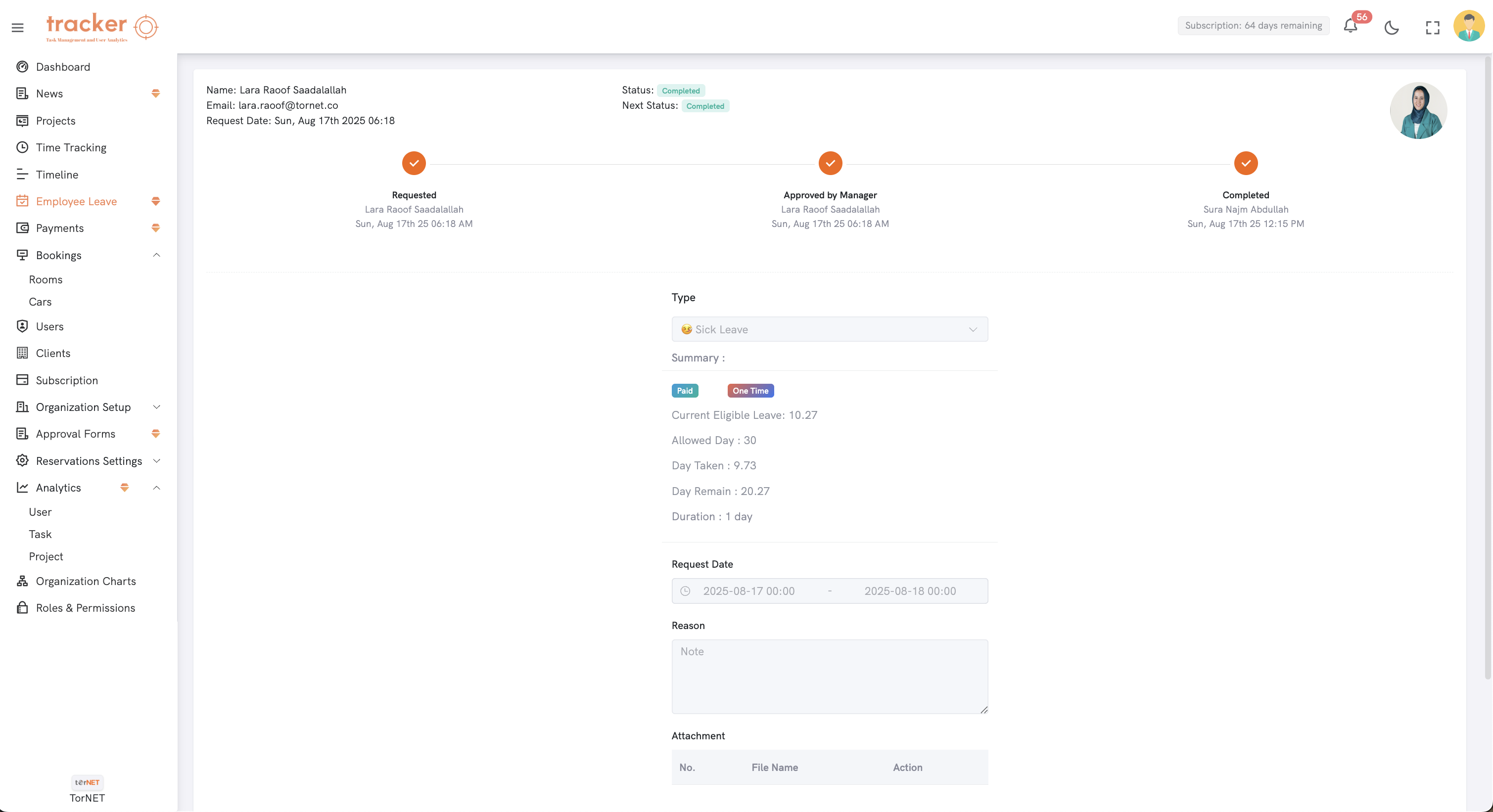 Leave Management System
