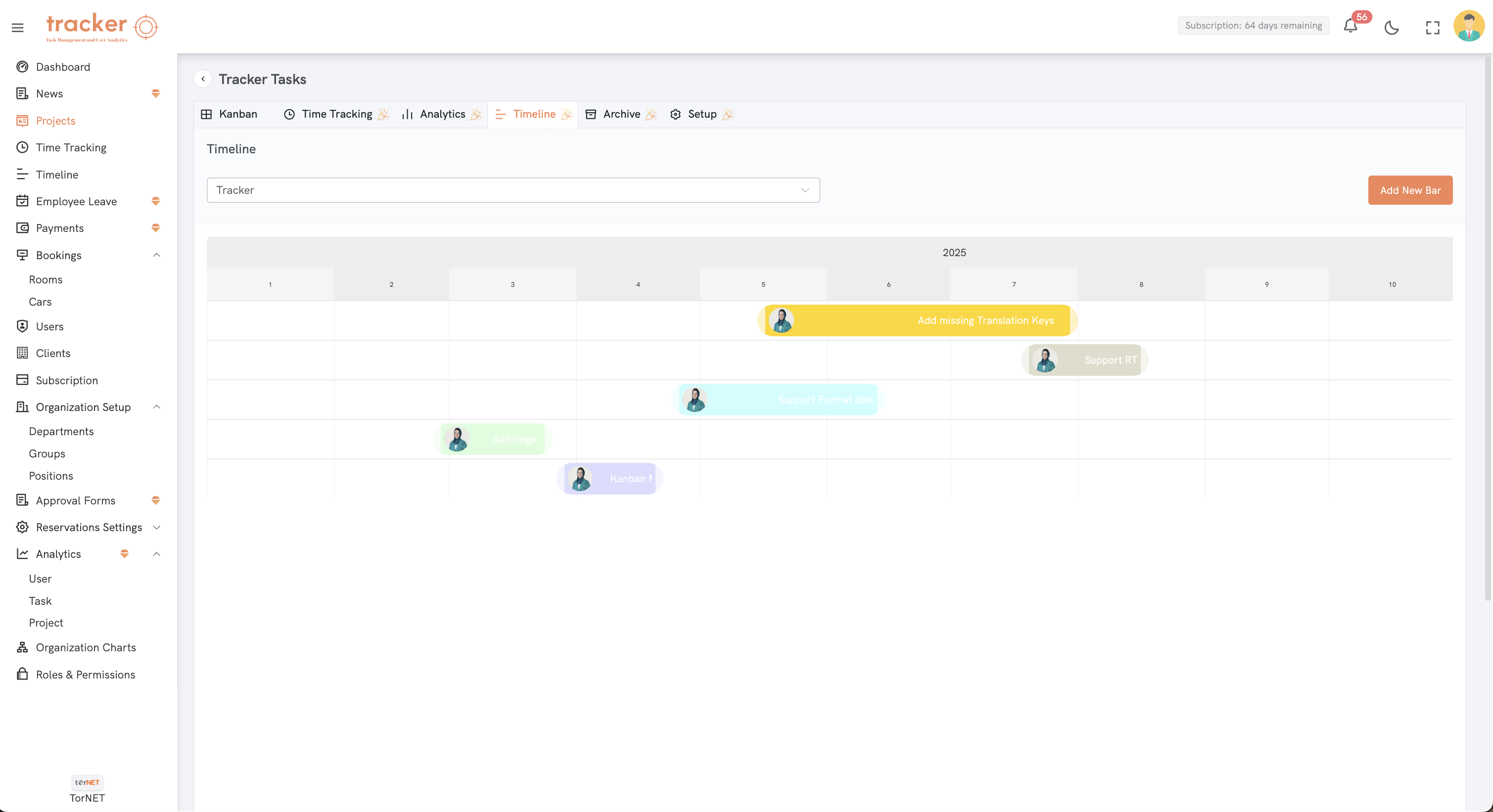 Project Timeline Visualization